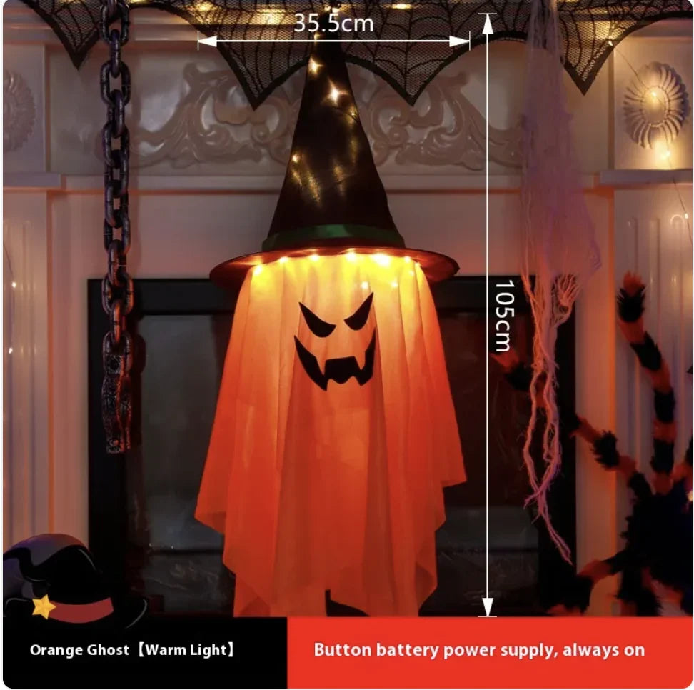 Glowing Ghost lit at night