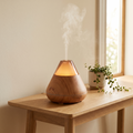 Luniee Volcano Humidifier on a console table