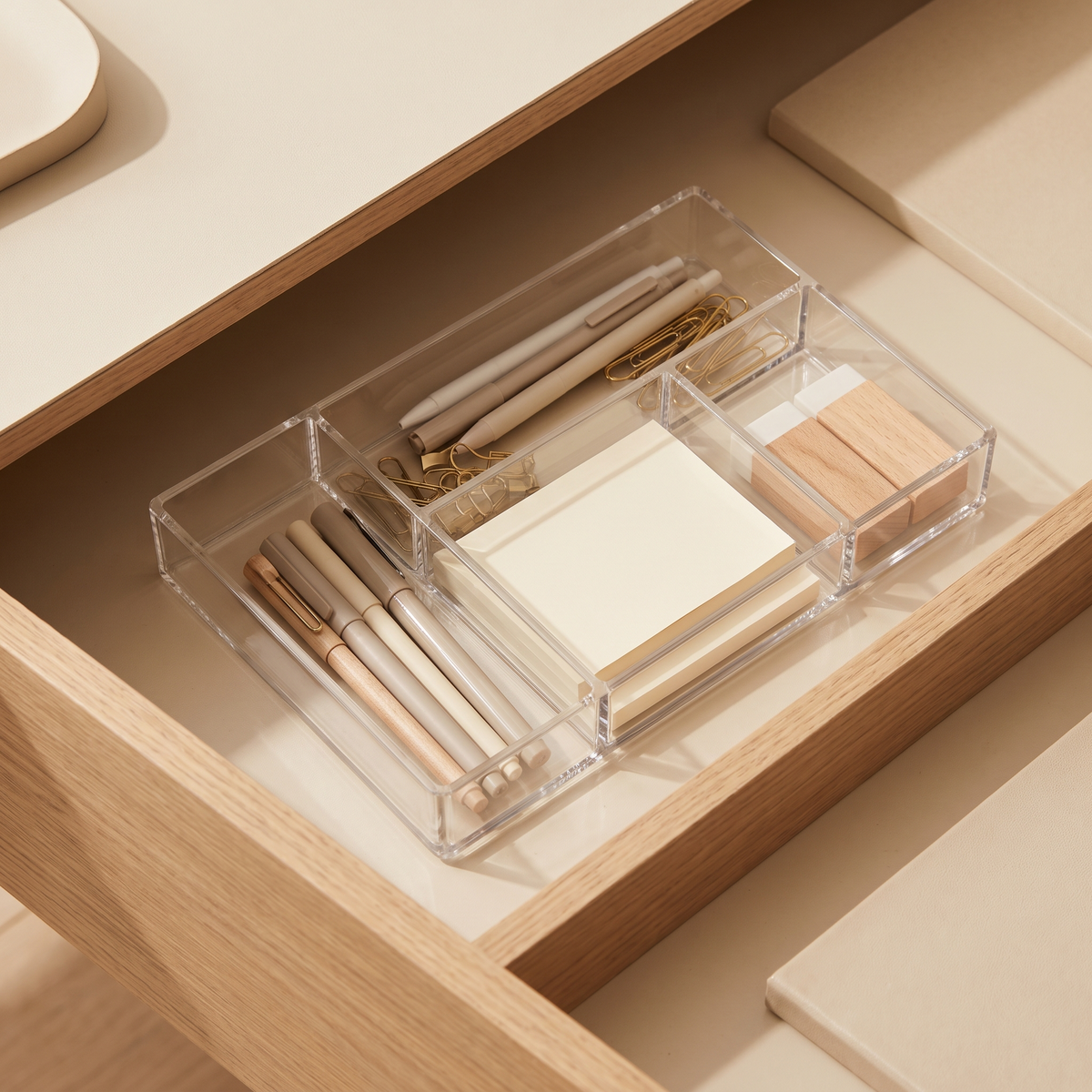 Luniee Desk Drawer Organizer in a drawer